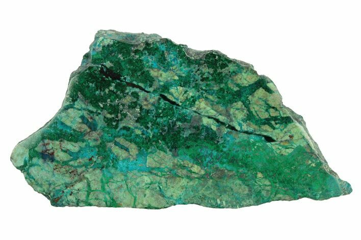 Polished Blue River Chrysocolla Slice - Arizona #303039